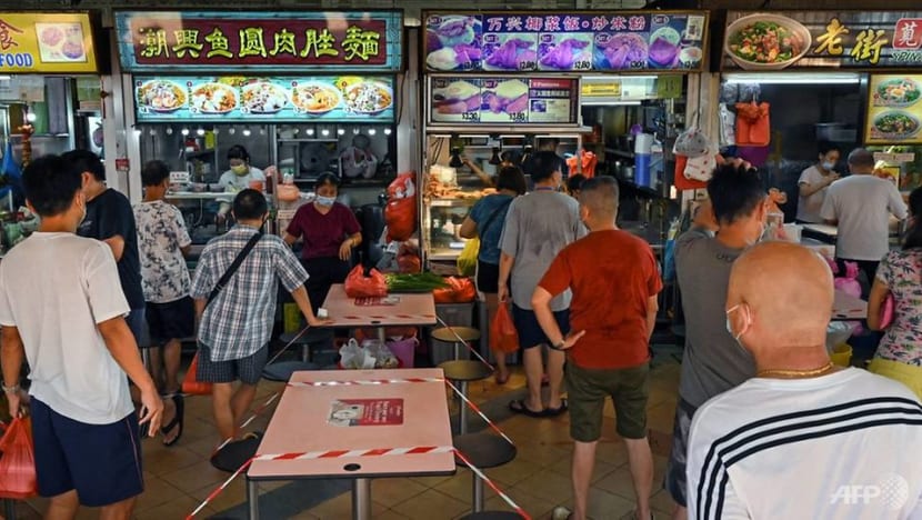 Seniors urged to opt for takeaway instead of dining in at hawker centres amid rise in COVID-19 cases: NEA