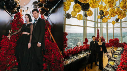 Kim Lim’s Stunning Pre-Wedding Dinner Had 15,000 Balloons & A Whole Lot Of Red Roses