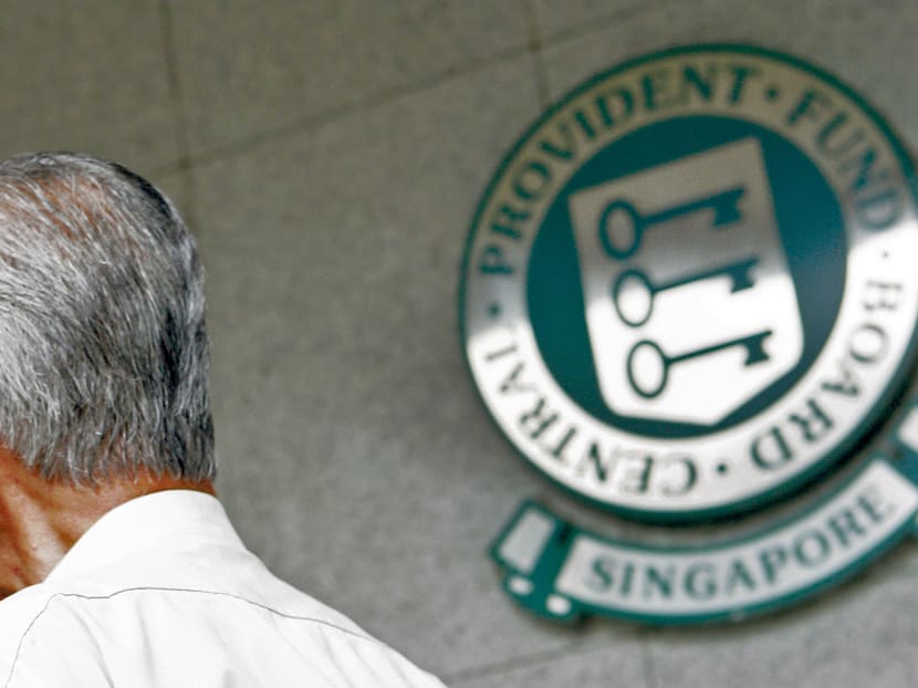 A member of the public walks past the CPF building. File photo