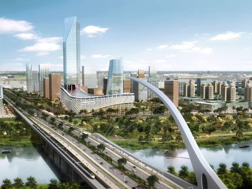 An artist's impression of Amaravati, the proposed new capital city of India's Andhra Pradesh state. The project was officially called off on Monday (Nov 11).