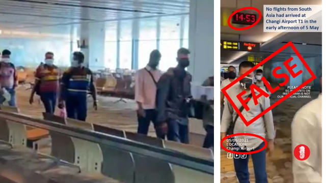 网传大批南亚旅客抵达樟宜机场？民航局：旧视频