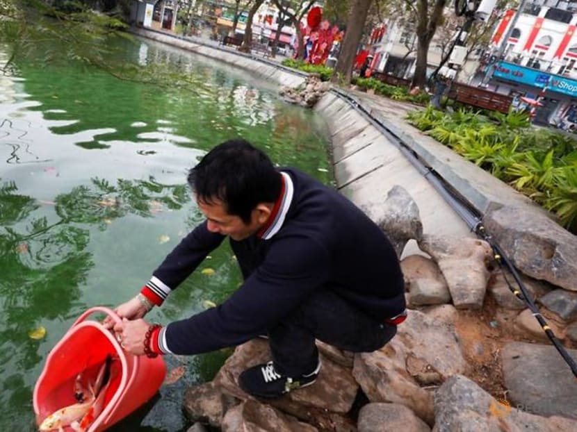 Carp diem: Vietnamese mark Lunar New Year with annual fish release Carp diem: Vietnamese mark Lunar New Year with annual fish release