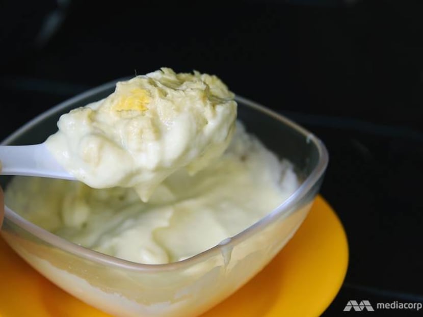 Best eats: Durian mousse with scoops of D24 flesh at Serangoon Gardens