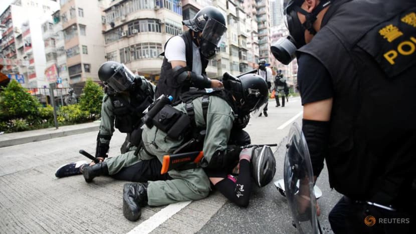 Hong Kong police admit 'disguising' themselves in protests Hong Kong police admit 'disguising' themselves in protests
