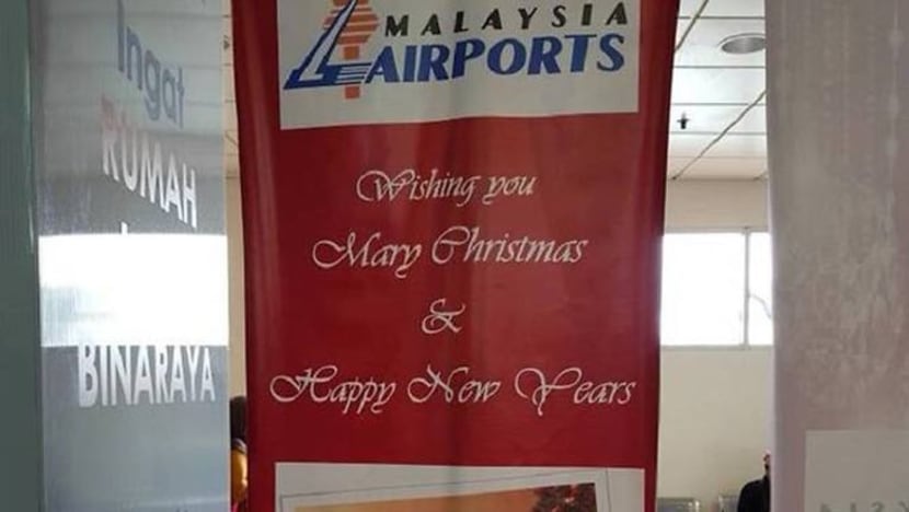 M'sia Airports mohon maaf salah eja "Mary Christmas and Happy New Years"