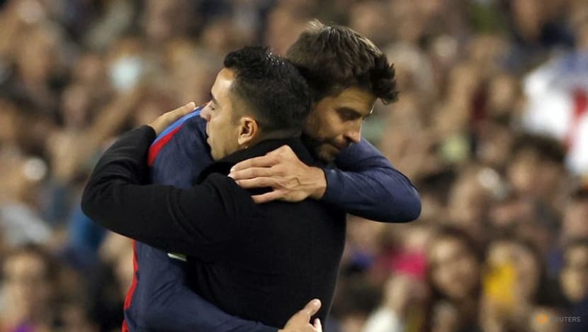 Barcelona bid farewell to emotional Pique with win over Almeria Barcelona bid farewell to emotional Pique with win over Almeria