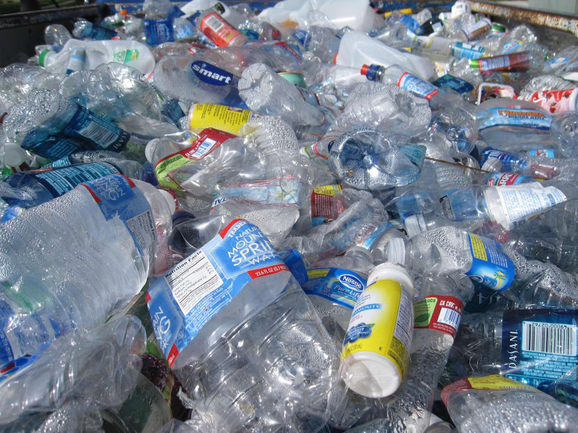 In Singapore, the recycling rate for plastic bottles is at 4 per cent — the lowest here among other waste streams such as metal and paper. In Singapore, the recycling rate for plastic bottles is at 4 per cent — the lowest here among other waste streams such as metal and paper.