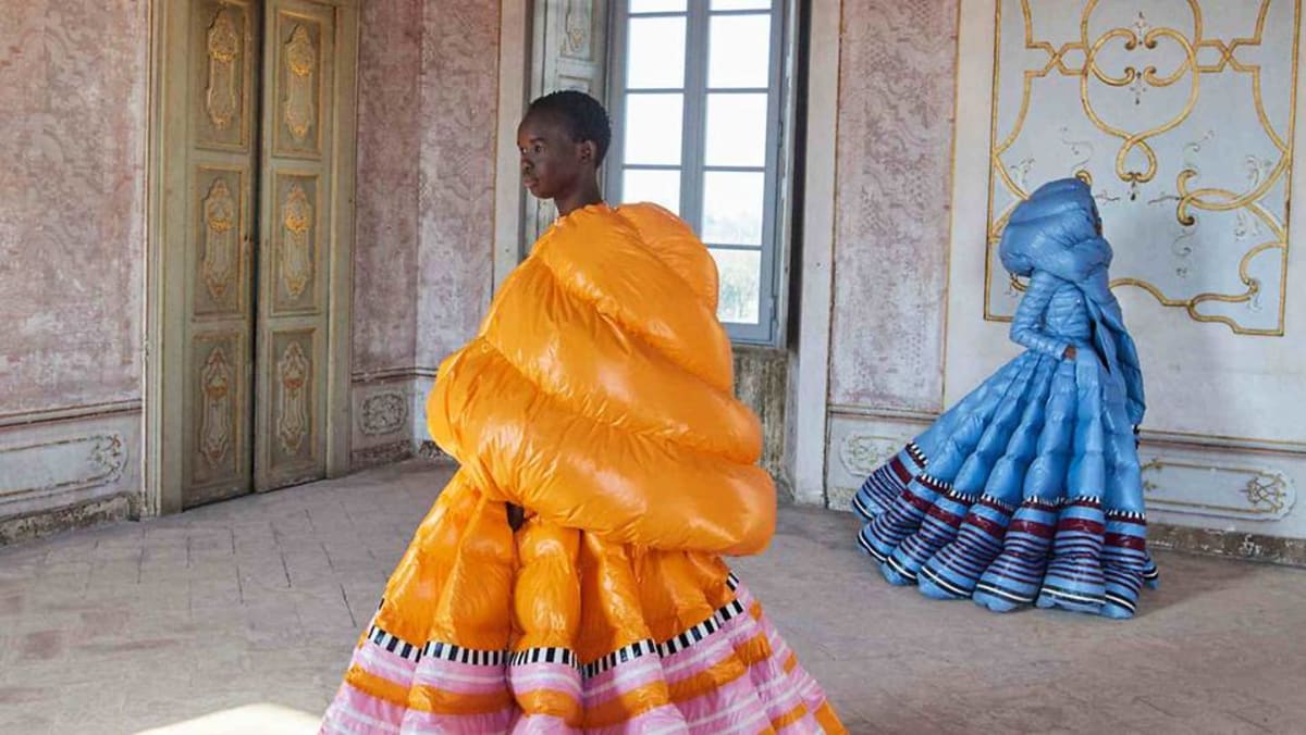 Puffer ball gown shop