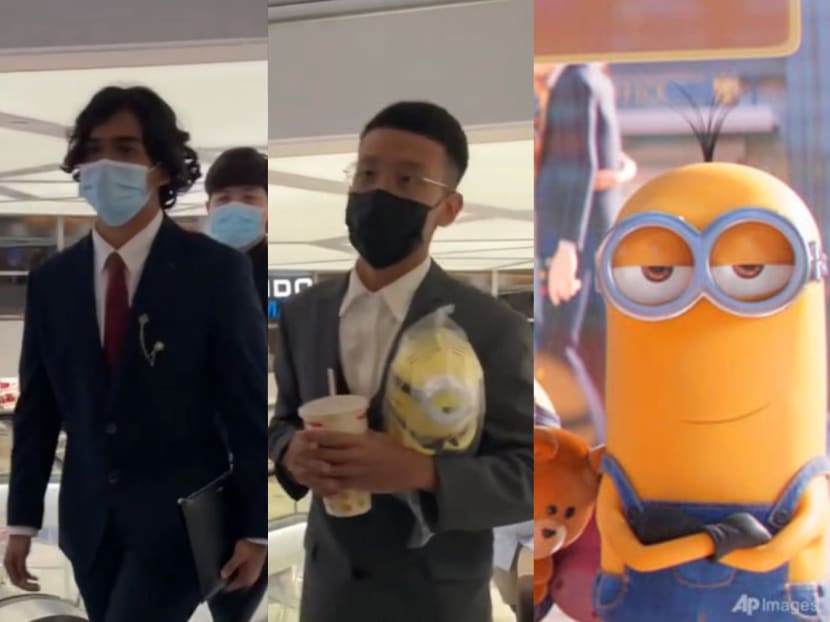 Why are young people wearing suits to watch the new Minions movie?