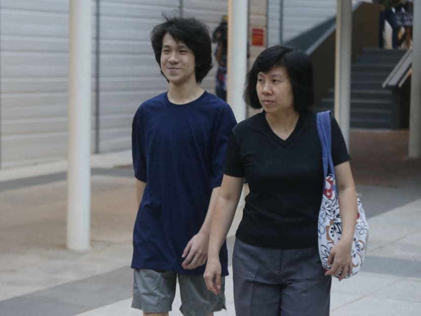 Amos Yee walks out of the State Courts on April 21, 2015. Photo: Ernest Chua