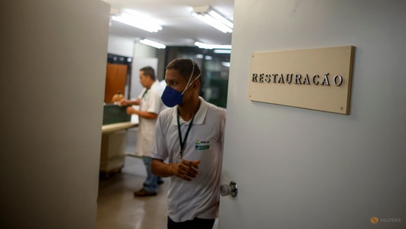 Brazilians work to restore relics damaged in Congress riot Brazilians work to restore relics damaged in Congress riot