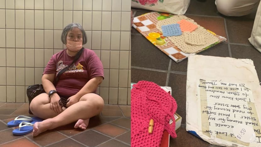 Woman selling crochet pieces at Toa Payoh MRT station just wants people to value her craft Woman selling crochet pieces at Toa Payoh MRT station just wants people to value her craft