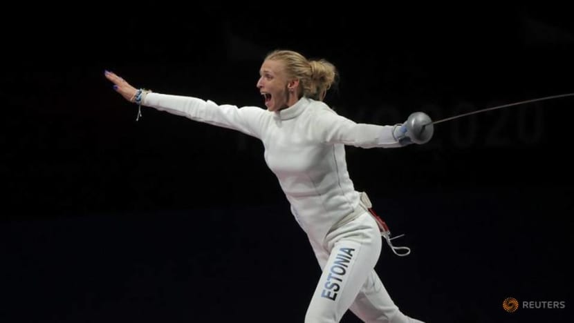 Olympics-Fencing-Estonia wins gold in women's team epee Olympics-Fencing-Estonia wins gold in women's team epee