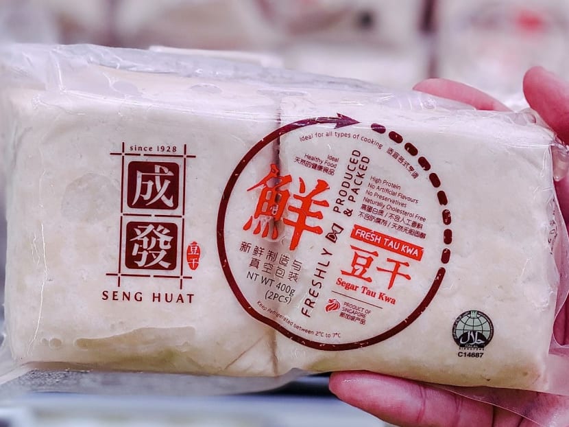 Seng Huat Bean Curd's "tau kwa" product as seen on the company's Facebook page on April 17, 2020. Seng Huat Bean Curd's "tau kwa" product as seen on the company's Facebook page on April 17, 2020.
