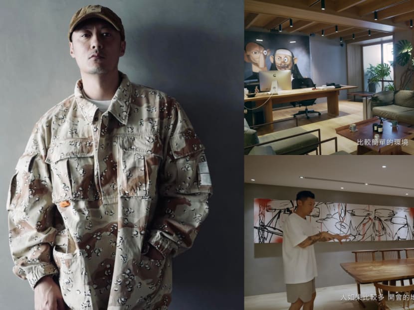 Shawn Yue Gives Tour Of Office In, Grey Camouflage Bedding Sets Taiwan