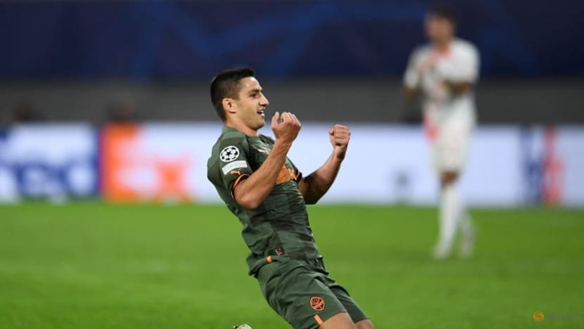 Visitors Shakhtar stun Leipzig 4-1 with Shved double on debut Visitors Shakhtar stun Leipzig 4-1 with Shved double on debut