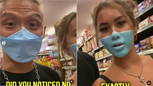 脸画口罩恶搞峇厘岛超市 两外国籍网红或被驱逐出境
