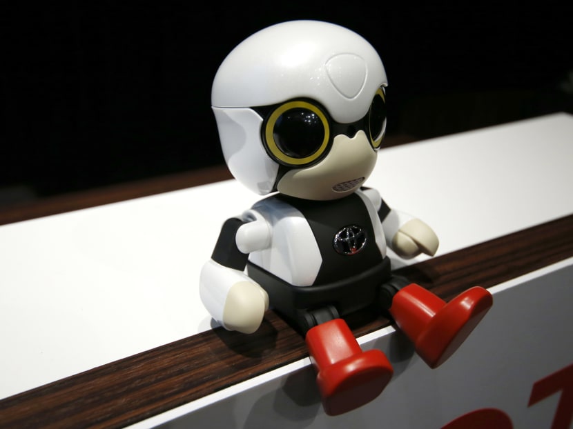 Meet Toyota's KIROBO Mini, a compact sized humanoid communication robot. Photo: AP