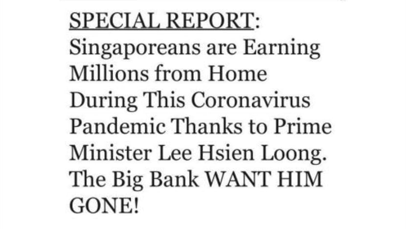 Satu lagi rencana palsu papar PM Lee sokong pelaburan kripto