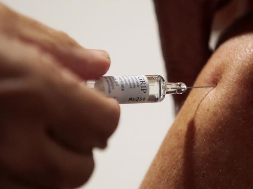 A nurse vaccinates a patient as part of the start of the seasonal influenza vaccination campaign in Nice, southeastern France. Reuters file photo