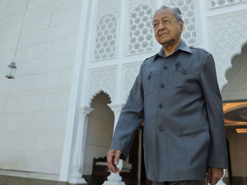 Malaysia's former Prime Minister Mahathir Mohamad leaves after an interview with Reuters in Kuala Lumpur, Malaysia on Oct 16, 2020.