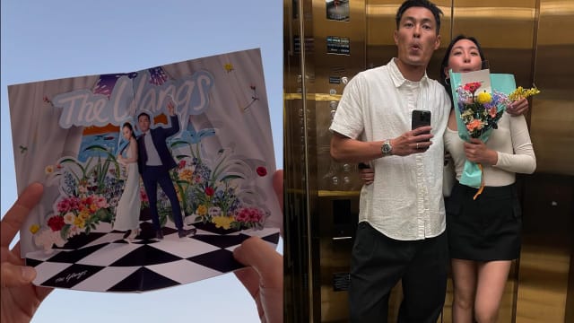结婚两年终于补办婚礼　杨祐宁晒喜帖邀请
