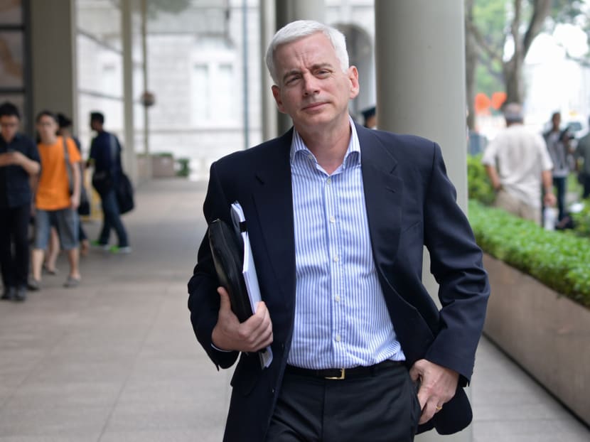 Mr Brian Selby, Chairperson of the Management Corporation Strata Title of The Seaview Condominium, at the Supreme Court on July 3 2015. Photo: Robin Choo