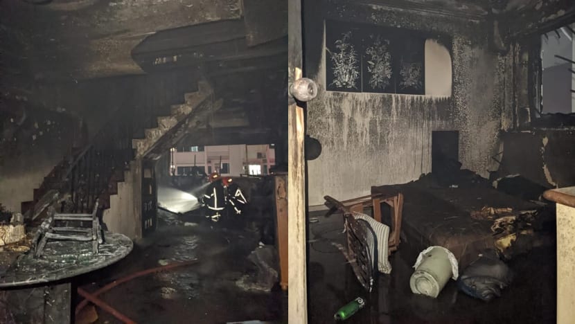 Retiree admits causing Tampines flat fire by dropping lit cigarette on kerosene-covered floor Retiree admits causing Tampines flat fire by dropping lit cigarette on kerosene-covered floor
