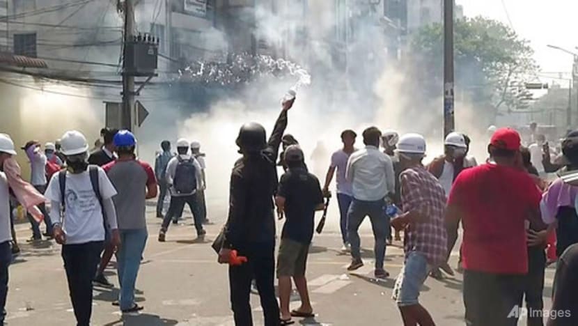 At least 18 dead, says UN human rights office, as Myanmar police crack down on protests for the second day At least 18 dead, says UN human rights office, as Myanmar police crack down on protests for the second day
