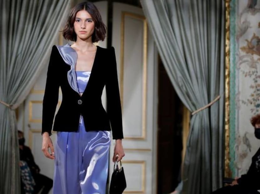 Armani dazzles with ruffles and elegance in Paris couture show Armani dazzles with ruffles and elegance in Paris couture show