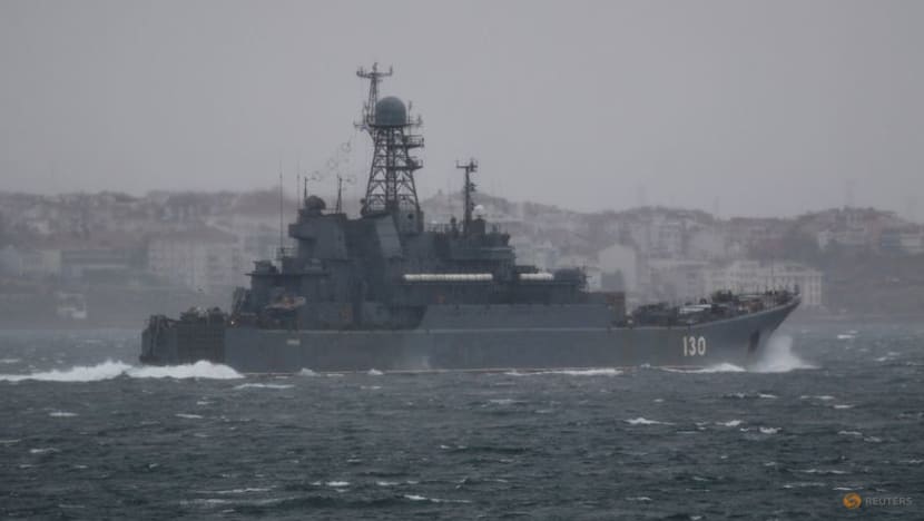 Six Russian warships en route to Black Sea for drills Six Russian warships en route to Black Sea for drills