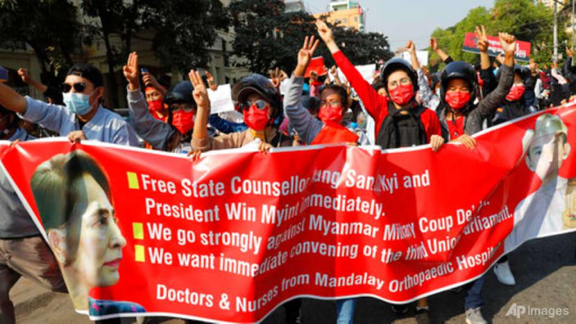 Martial law declared in parts of Myanmar as rallies heap pressure on coup leaders Martial law declared in parts of Myanmar as rallies heap pressure on coup leaders