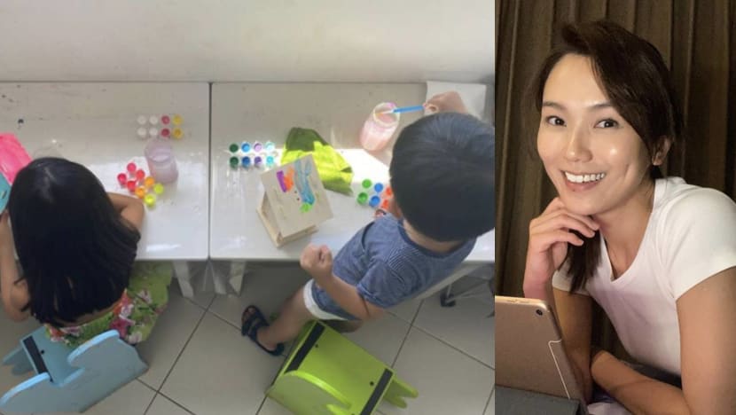 Joanne Peh Gets Crafty With Her Kids; Makes Halloween Bird Houses