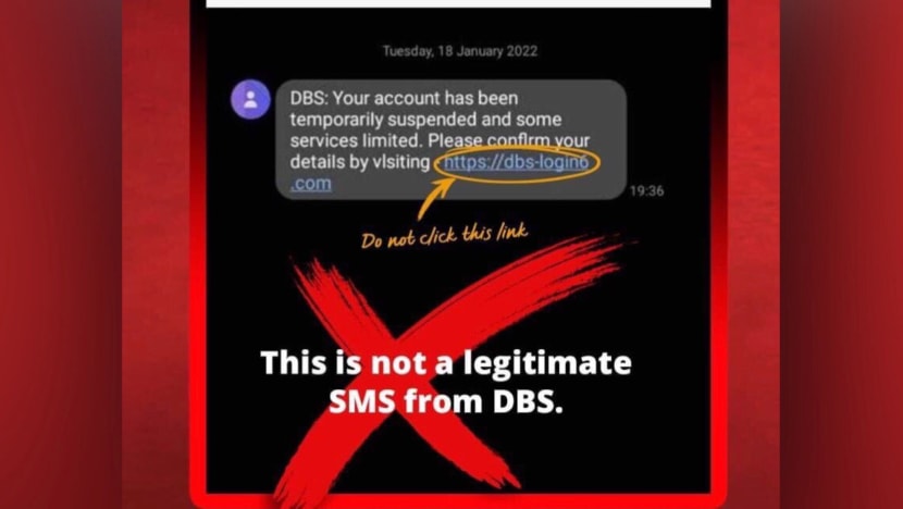 Selepas OCBC, DBS pula beri amaran terhadap penipuan SMS