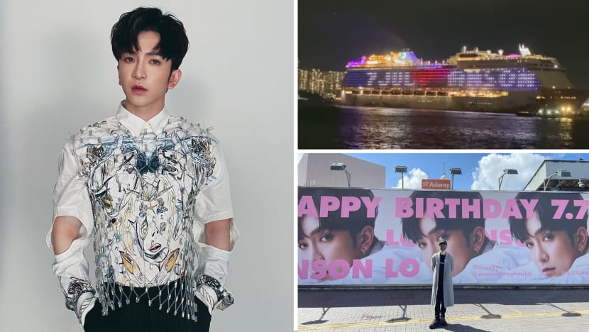 Fans of HK Singer Anson Lo Splashed Over S$174K On Cruise Ship Light-Up, Billboard Display To Celebrate His Birthday
