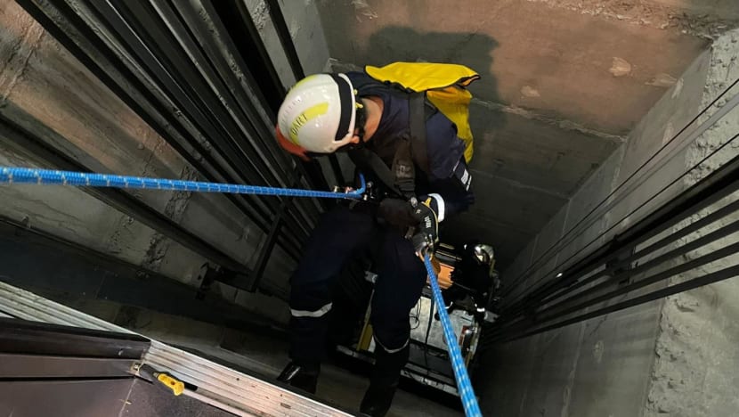 Three people rescued after getting trapped in lift