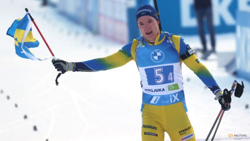Biathlon-Samuelsson aims to sharpen shooting ahead of Beijing 