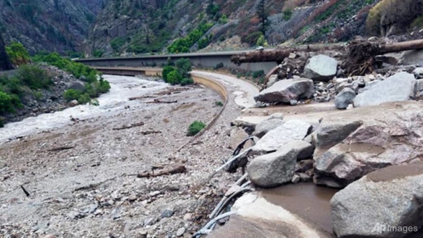 Flood watches in US West as mudslides close major interstate