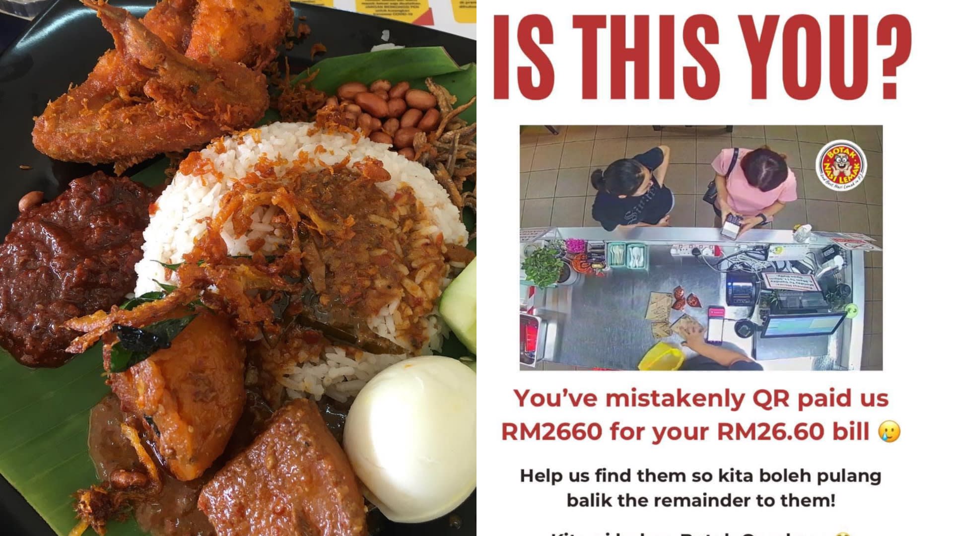 msianb nasi lemak paid wrongly