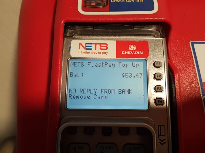 This Nets transactions failed to proceed earlier on Friday (Feb 2). Services have since resumed. Photo: Albert Wai/TODAY This Nets transactions failed to proceed earlier on Friday (Feb 2). Services have since resumed. Photo: Albert Wai/TODAY