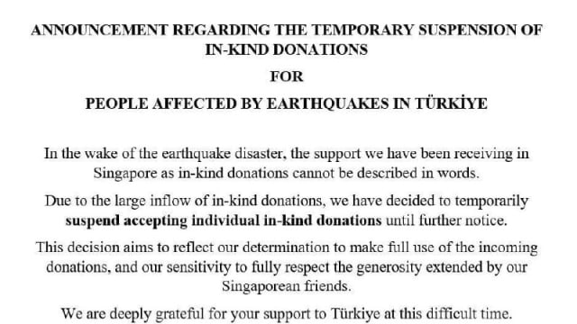 赈灾物资名单正在变 土耳其大使：鼓励直接捐钱
