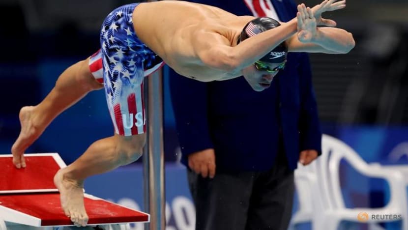 Olympics-Swimming-American Finke wins men's 1500m freestyle gold Olympics-Swimming-American Finke wins men's 1500m freestyle gold