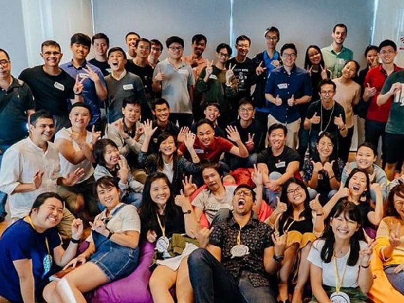 Participants of the “OpenJio Opens Up” community gathering in June 2019.