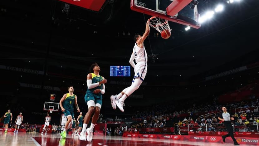 Olympics-Basketball-Durant powers Team USA to win over Australia in semifinal Olympics-Basketball-Durant powers Team USA to win over Australia in semifinal