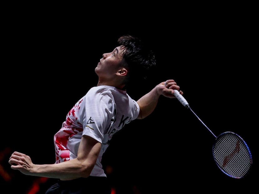 Loh Kean Yew at the Badminton World Federation (BWF) World Tour Finals in Bangkok in his match against Chinese Taipei's Chou Tien-chen on Dec 7, 2022. 