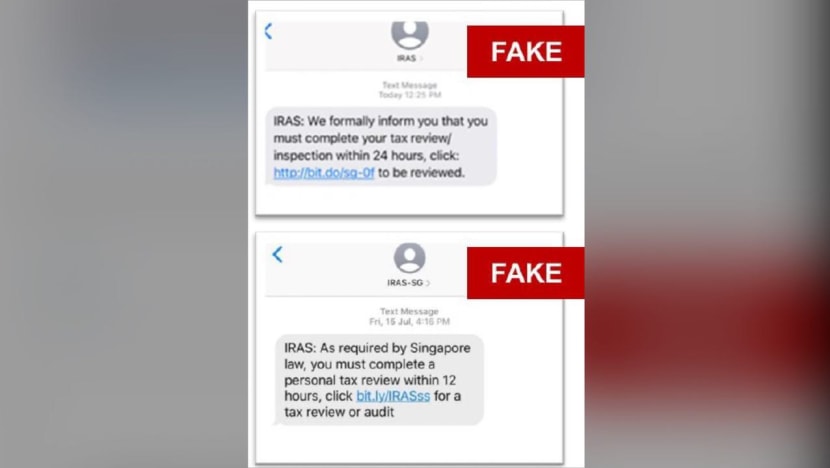 More than S$37,000 lost by victims this month amid 'sudden surge' in IRAS phishing scams