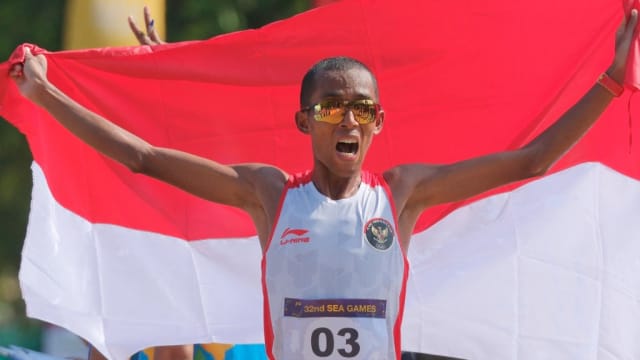 印尼选手包办东运会男女马拉松赛金牌