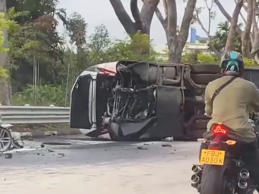 22 taken to hospital after collision between car and bus along Jurong Island Highway