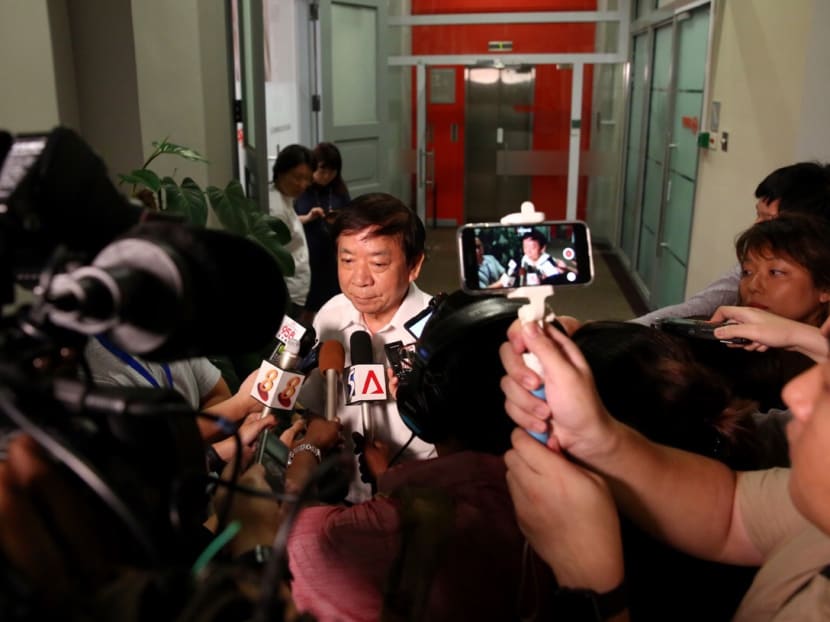 Transport Minister Khaw Boon Wan speaking to reporters folliwng the Joo Koon incident. Photo: Nuria Ling/TODAY