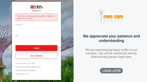 DBS suffers outage in digital services, including PayLah! mobile wallet